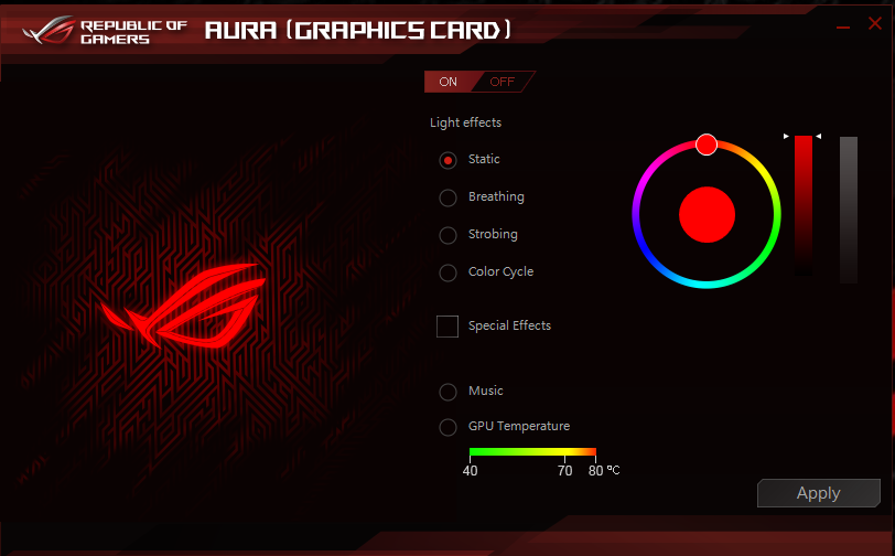 GTX 1070ti Aura Sync