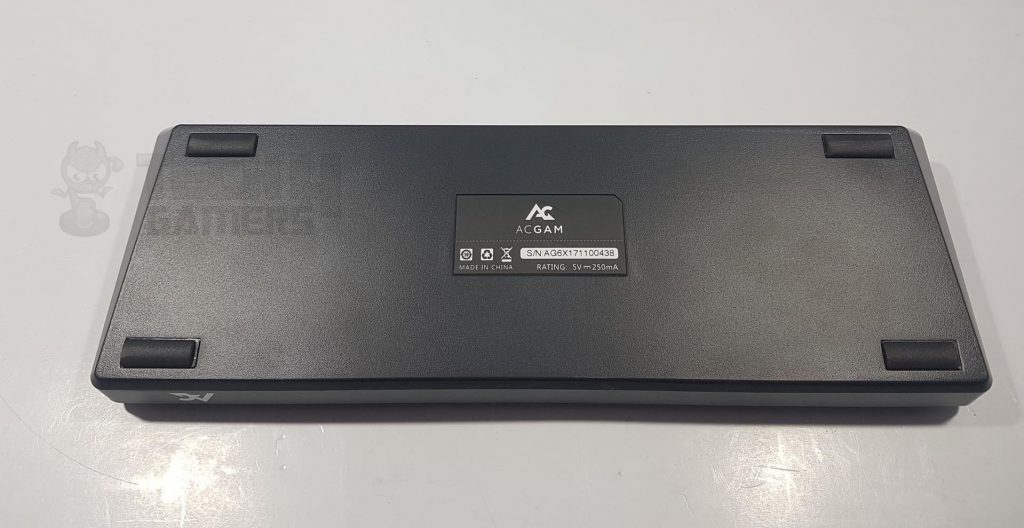 acgam ag6x Gaming Keyboard Back side