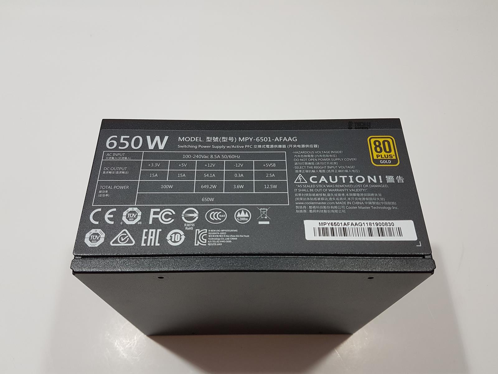 cooler master mwe gold 650 serial no