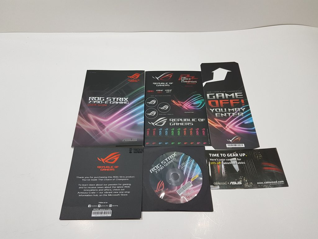 rog strix z390-e instruction manuals