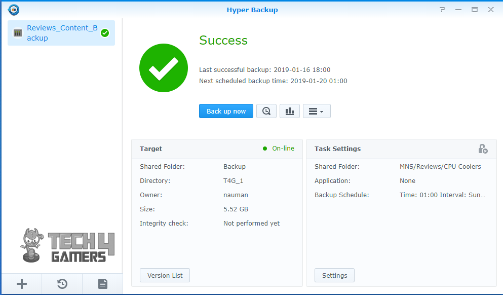 synology 218+ hyper back up 