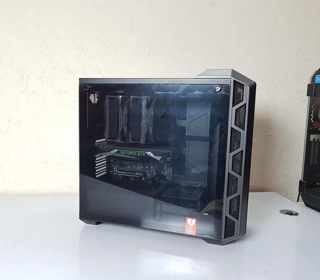 Cooler Master Case h500 glass panel Test Build