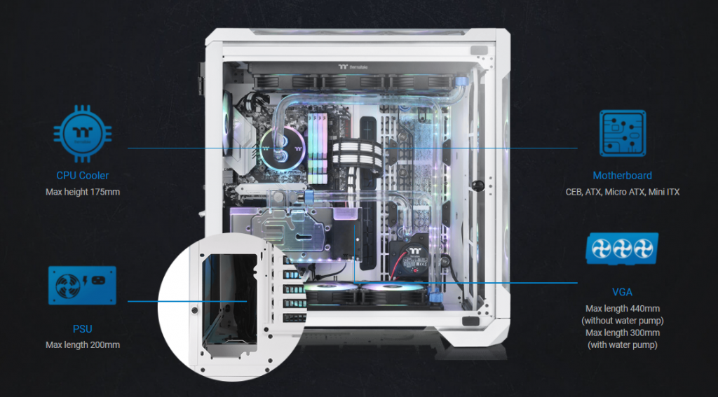 thermaltake 51 argb Interior