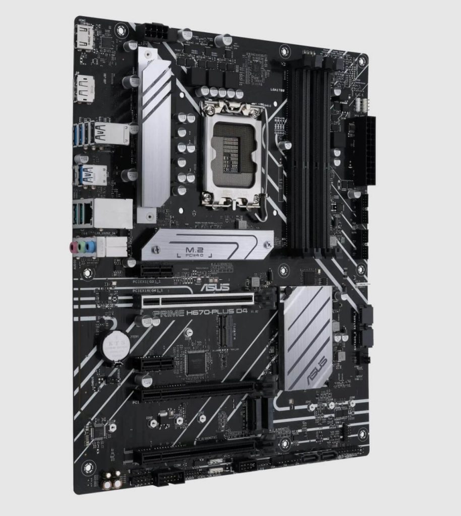 ASUS Prime H670-PLUS D4 Motherboard For i3-12100f