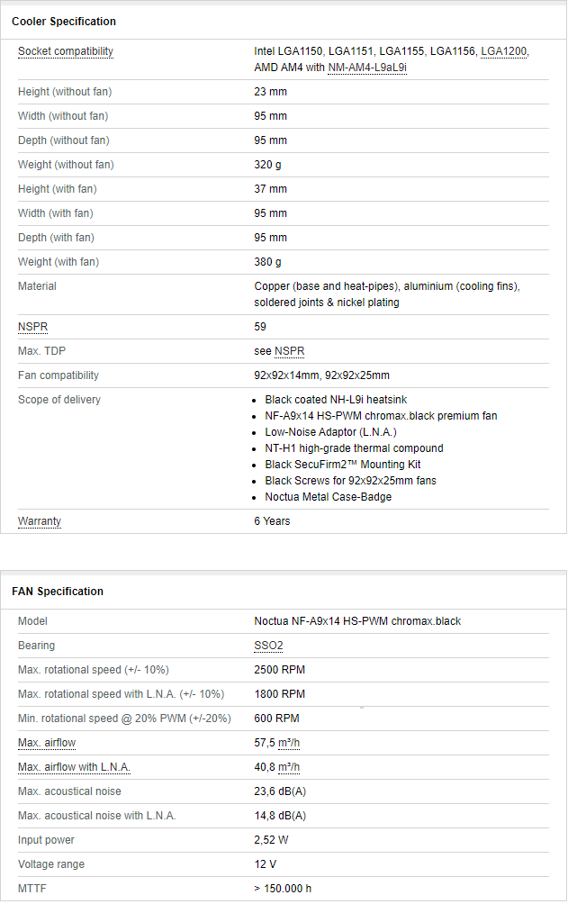 Specifications