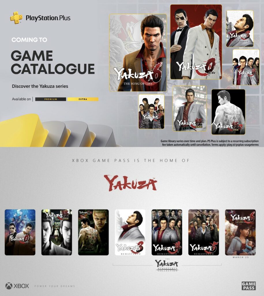 Yakuza Coming To Playstation Plus