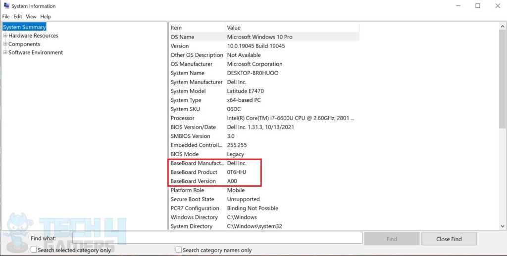 Viewing Motherboard's Model