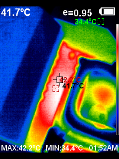 Gigabyte B650 Aorus Elite ax thermal imaging