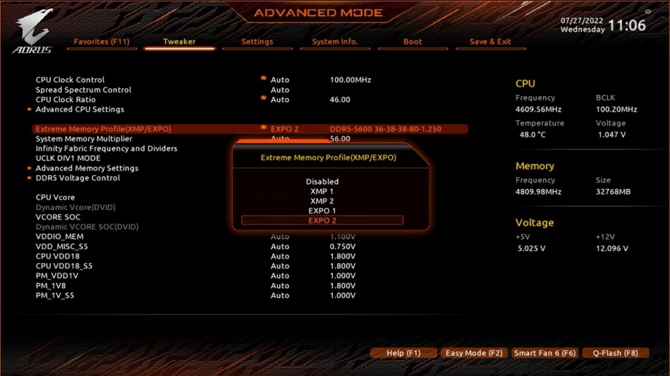 GIGABYTE B560 AORUS Elite AX Motherboard BIOS