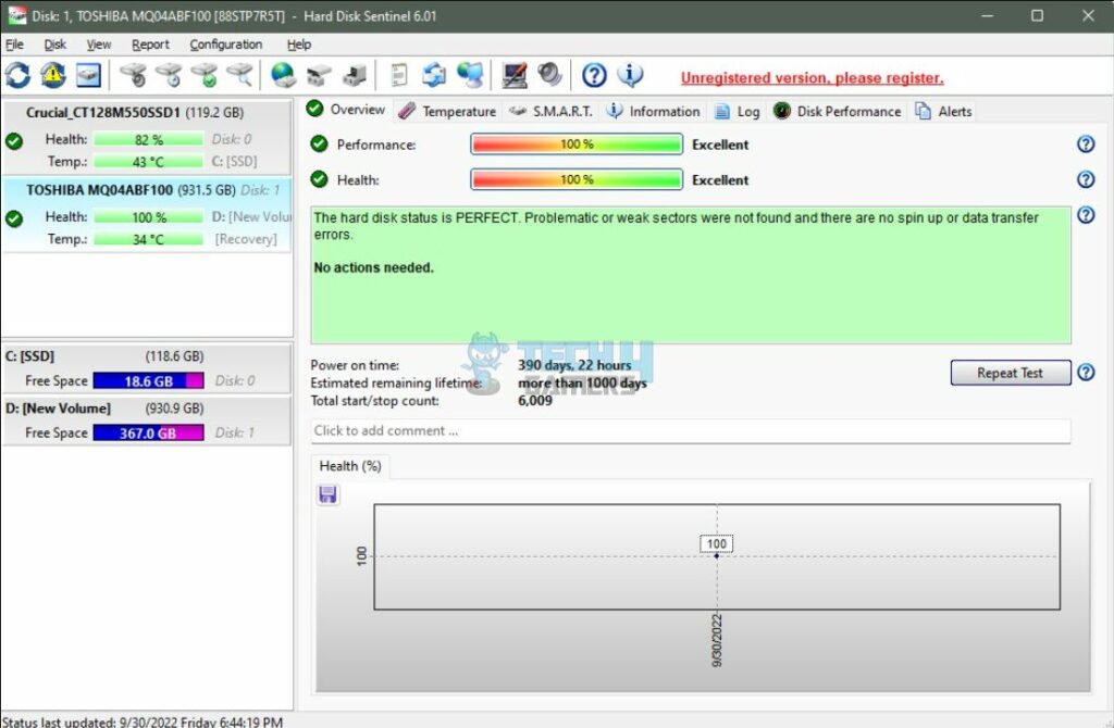 Monitoring HDD/SDD Health