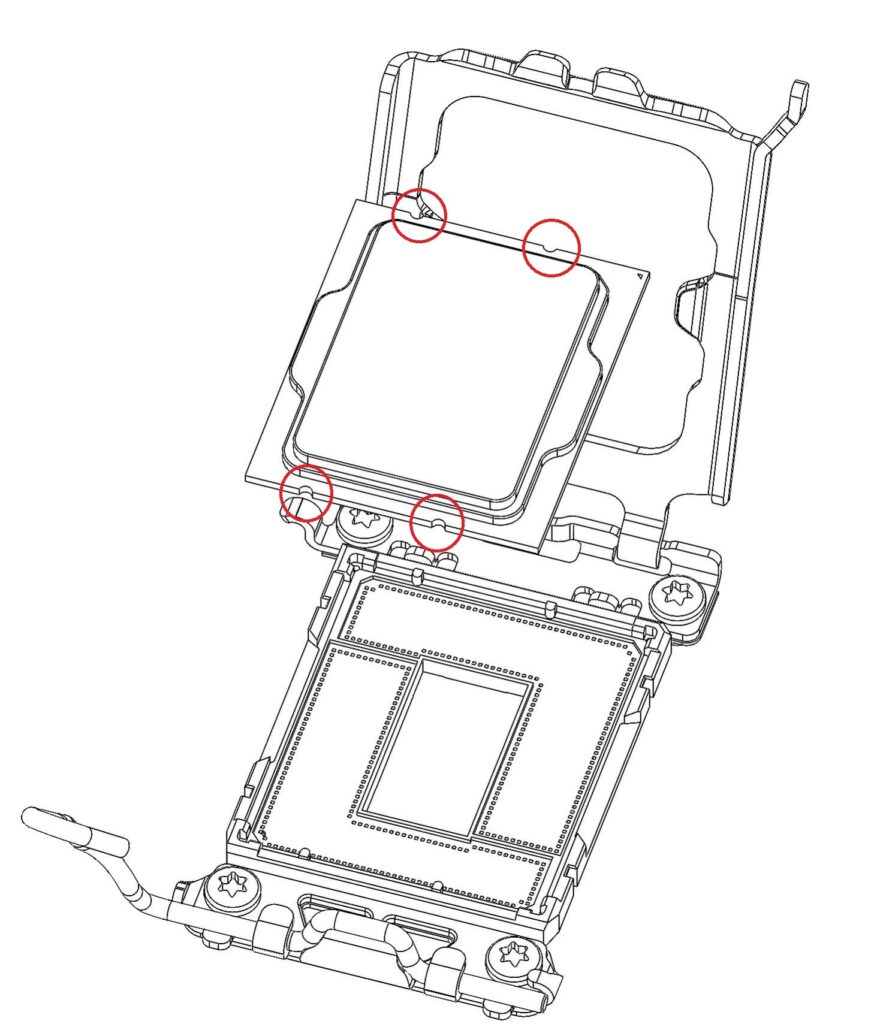 LGA 1700 keying mechanism.