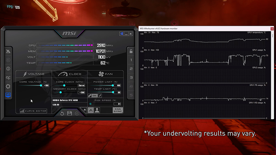 Image of MSI Afterburner Interface 