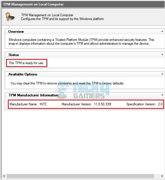 Check TPM Info