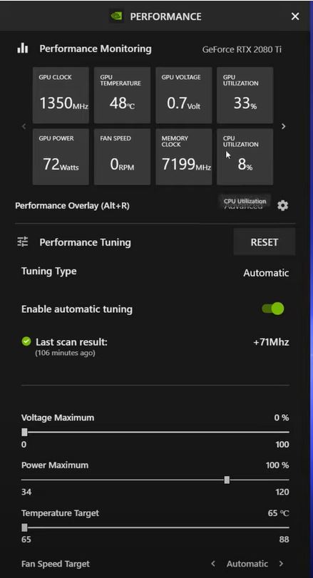 NVIDIA GeForce Experience.