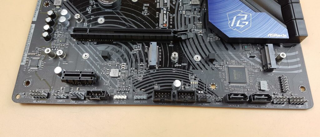 ASRock Z790 PG Riptide — 2x M.2 ports at the base