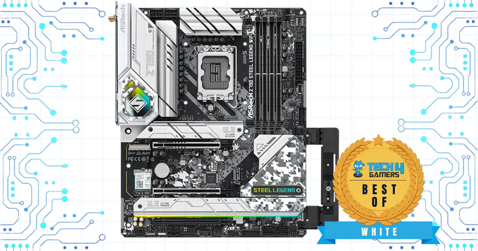 ASRock Z790 STEEL LEGEND WIFI — Best White Motherboard For i9-13900KS