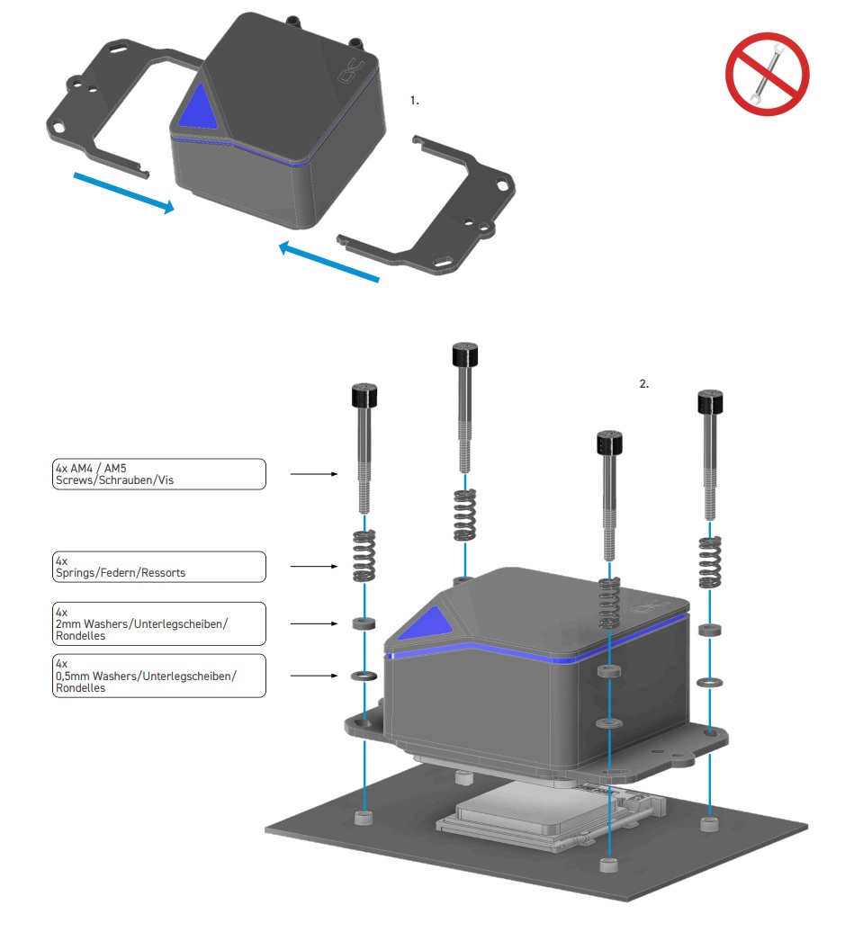 ALPHACOOL CORE OCEAN T38 AIO 360mm — Installation guide for AMD sockets