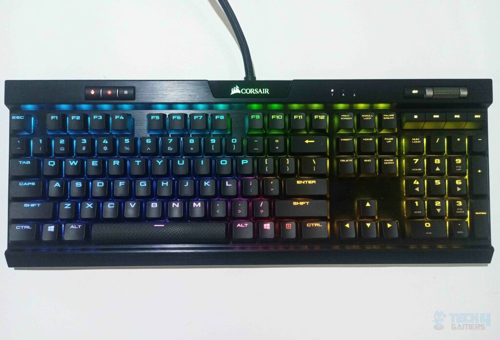 Corsair K70 RGB MK.2 CHERRY MX Low Profile Speed RGB Lightning