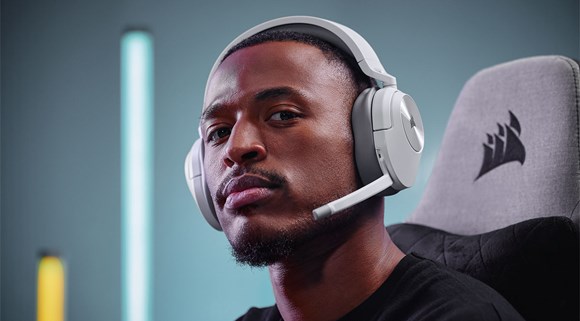 Gamers Wearing Corsair HS65 Wireless HS55