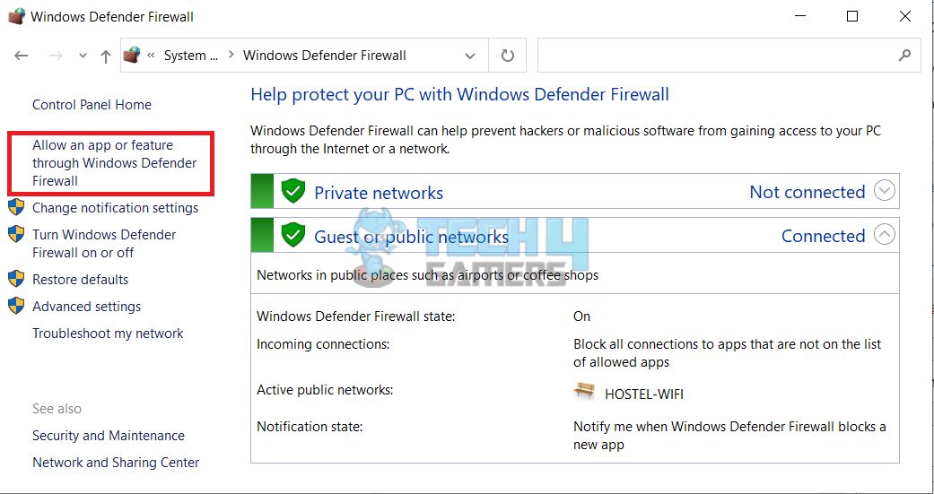 How to Disable Firewall