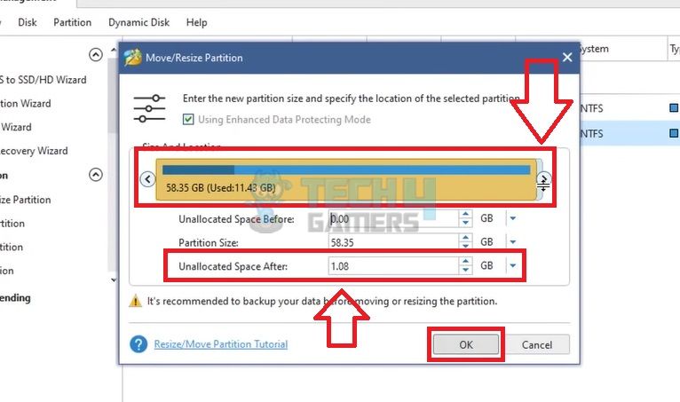 unable to recover your pc the system drive is too small