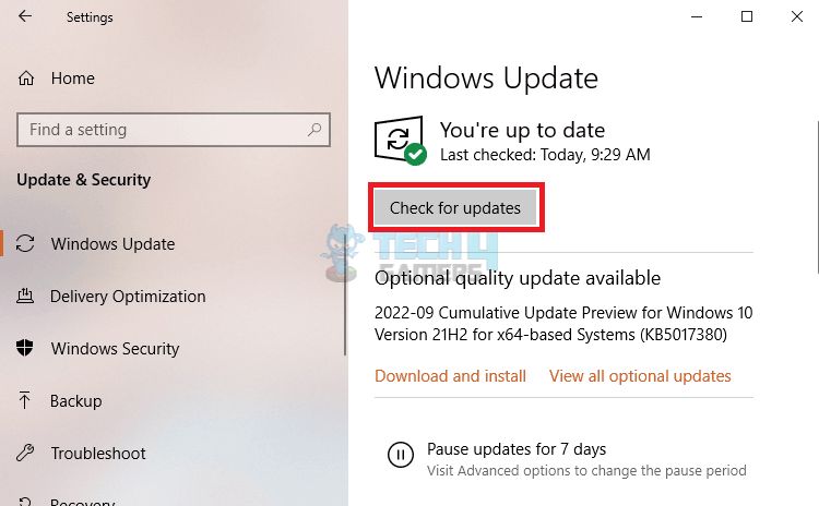 Update Windows