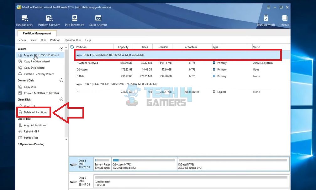 Delete Partitions