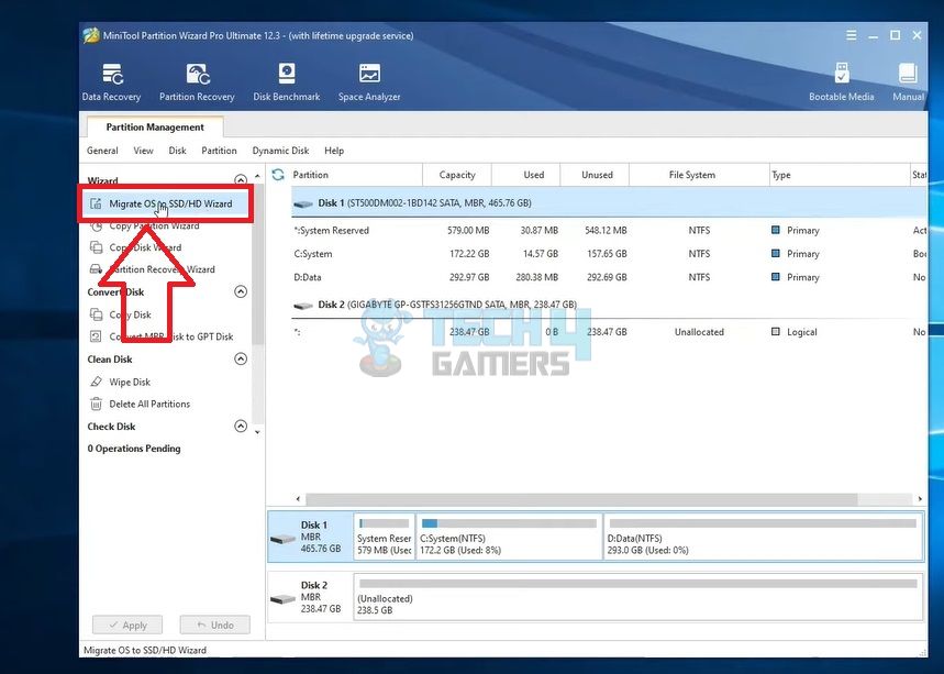 unable to recover your pc the system drive is too small