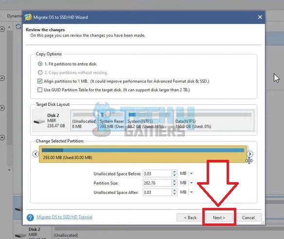 unable to recover your pc the system drive is too small