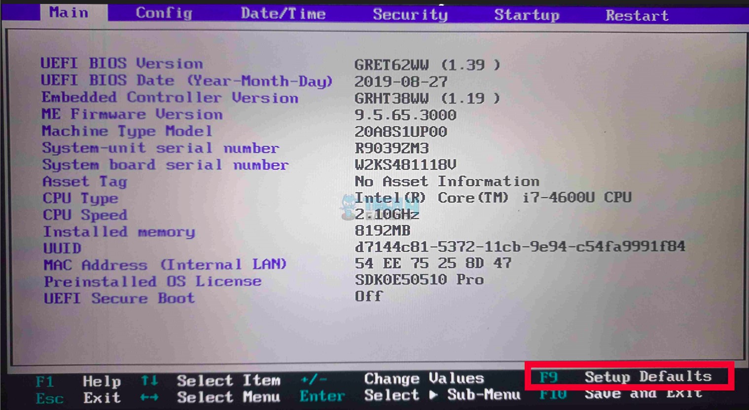 how to reset BIOS settings?