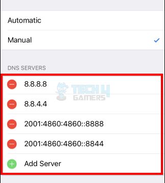 DNS Server Addresses