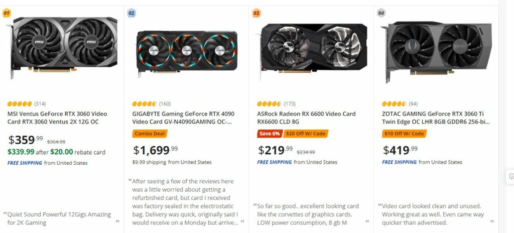 Nvidia GeForce RTX 3060 Newegg Best Seller