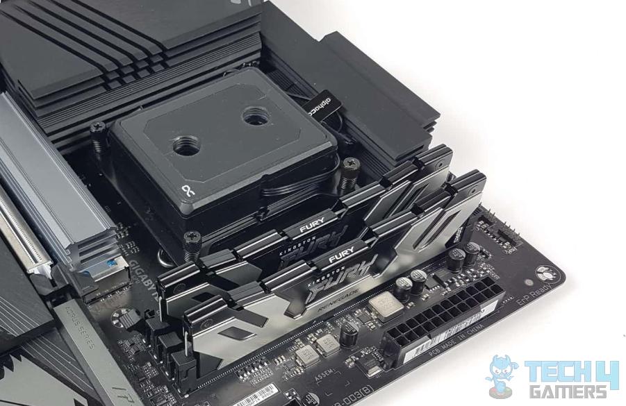 Kingston Fury RAM On A Black Motherboard