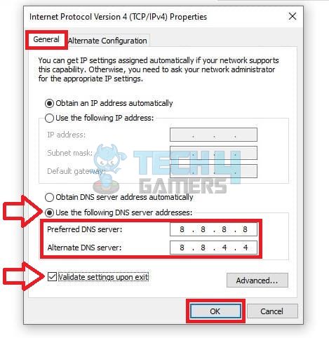 Changing The DNS Settings