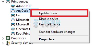 Update Printer Driver