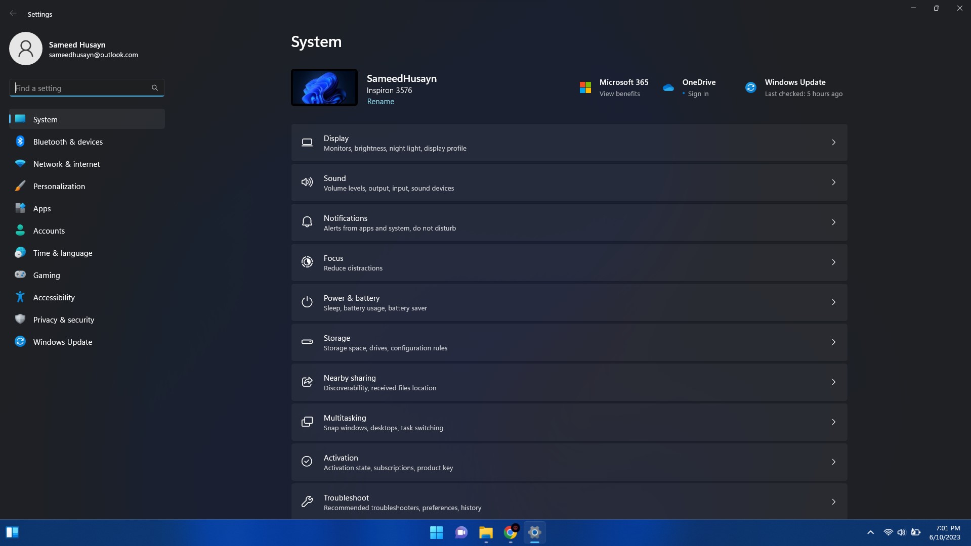 Windows 11 Settings App