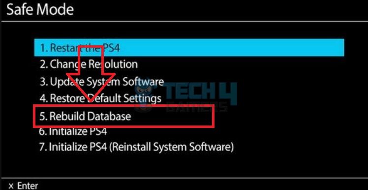 Rebuild Database in Safe Mode