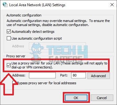 Disable Proxy Server