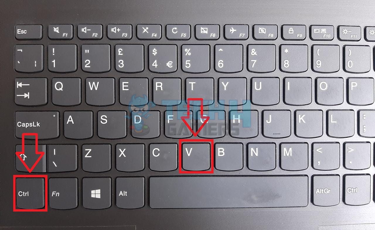 Ctrl+V Keys