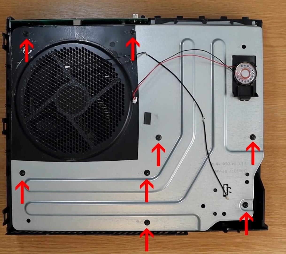 removing screws on case