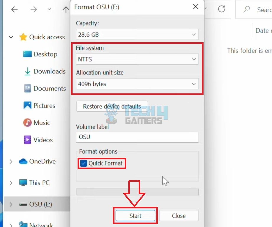 Format USB To NTFS