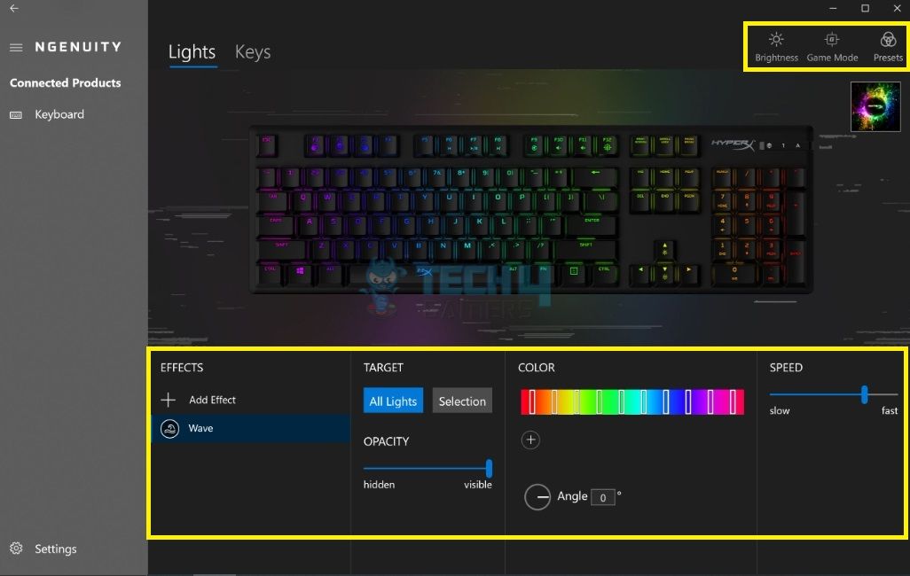 HyperX NGENUITY Interface