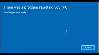 problem resetting