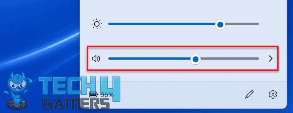 Windows 11 Volume Slider