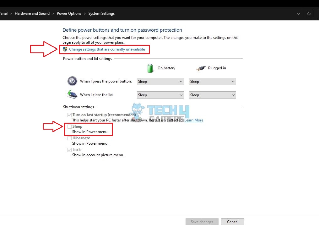 Change Power Settings In WIndows