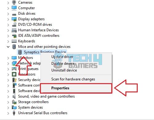 Select Properties of Mouse