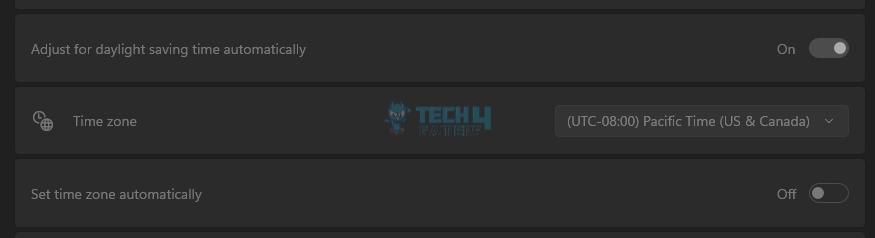 Time Zone Greyed Out In Windows 11