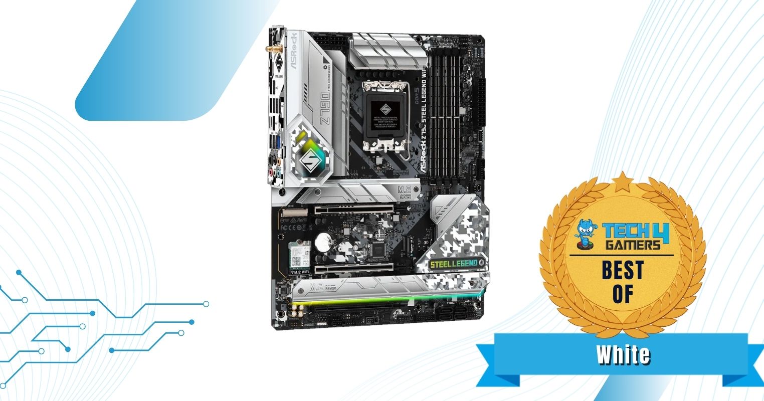 Best White Motherboard For i7-14700KF - ASRock Z790 Steel Legend WiFi