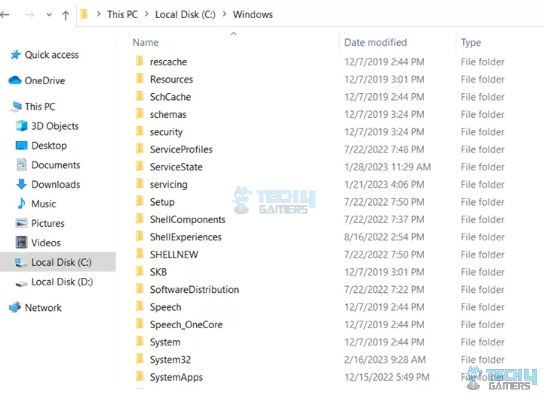 Image of Find the SoftwareDistribution folder in local disk c