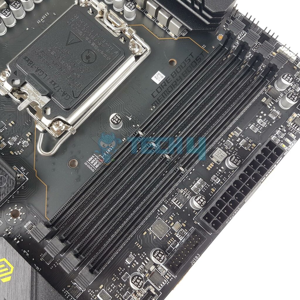 MSI Z790 Tomahawk Max WiFi Motherboard — DIMM Slots 1024x102